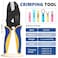 MGYOO Wire Crimping Tool for Heat Shrink Wire Connectors AWG 2010 Ratchet Wire Terminal Crimper Insulated Nylon Connectors and Electrical Wire Connectors Ratcheting Crimping Plier