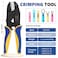 MGYOO Wire Crimping Tool for Heat Shrink Wire Connectors AWG 2010 Ratchet Wire Terminal Crimper Insulated Nylon Connectors and Electrical Wire Connectors Ratcheting Crimping Plier