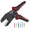 Newdeli Wire Crimping Tool for Heat Shrink Wire Connectors AWG 2210 Ratchet Wire Crimper Tool for Electrical Insulated Nylon Wire Terminals Heatshrink Butt Connectors Ratcheting Crimping Plier