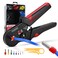 PURUS Ferrule Crimping Tool Kit SelfAdjustable Ratchet Crimper Plier for AWG 237 with 1200PCS Wire End Ferrules Connectors and Wire Stripper