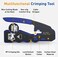 Tedgetal RJ45 Crimp Tool Pass Through Network EZ Crimping Tool for Cat6aCat5Cat5e Connector