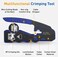 Tedgetal RJ45 Crimp Tool Pass Through Network EZ Crimping Tool for Cat6aCat5Cat5e Connector