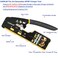 CHZHLM RJ45 Crimping Tool Kit Rj45 Crimper Stripper Cutter AllinOne Pass Through Crimper for 8P RJ45 Cat5 Cat5e Cat6 Cat6a 6P RJ1112 Telephone Connectors With 50Pcs Connectors 50Pcs Covers Mini Stripp