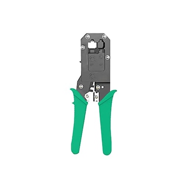 VIVOCH RJ45 RJ12 RJ11 Modular Crimper for Cat5 Cat5E Cat6 Cat6A 8P6P Ethernet Cable Plugs Network Connectors Strip Cut and Crimp Tool