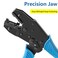smseace Flag Terminal Crimper AWG 2214 0525mm Electrical Crimping Tool for right angle spade connector Ratchet Terminal Crimper