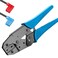 smseace Flag Terminal Crimper AWG 2214 0525mm Electrical Crimping Tool for right angle spade connector Ratchet Terminal Crimper