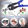 SPENDINS 318 Inch Hand Swaging Tool Wire Rope Crimping Tool for 53214516 Wires Heavy Duty Swager Crimper wErgonomic Handle Design for Copper Aluminum Oval Sleeves and Stop Sleeves