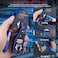 XUNTOP RJ45 Crimp Tool Kit for Cat5 Cat5e Cat6 Cat6a Ethernet Crimping Tool Kit for RJ45 Pass Through Connector with 20 PCS Cat6 Pass Through Crystal Heads 20 PCS Blue Protection Covers
