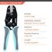 YMYP Crimping Tool for NonInsulated Open Barrel Terminals Receptacles Ratcheting Wire Crimper AWG 2010 056mm UShaped Electrical Crimping Tool