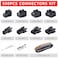 Zhushan JST Connector Kit with Open Barrel Crimper 590PCS JSTSM Kit Included AWG 2416 02515mm Compatible with AMPTE 28404863 JSTSM254XH254VH396 Molex