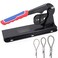 IWISS iCrimp Bench Mounted Wire Rope Swaging Tool for Aluminum Sleeves and Annealed Copper Loops from 364 to 18inch