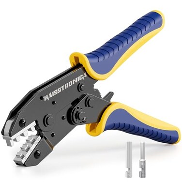 haisstronica Crimping Tool for Solar Connectors AWG 14 12 10 Ratchet Wire Crimper Tool