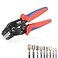 HKS Noninsulated 2416 AWG Open Barrel Crimping Tool 02515mm Ratcheting Crimper for Dupont Molex JST TE Terminals EPC PCIE SATA Pins SN58B