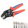 HKS Noninsulated 2416 AWG Open Barrel Crimping Tool 02515mm Ratcheting Crimper for Dupont Molex JST TE Terminals EPC PCIE SATA Pins SN58B