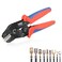 HKS Noninsulated 2416 AWG Open Barrel Crimping Tool 02515mm Ratcheting Crimper for Dupont Molex JST TE Terminals EPC PCIE SATA Pins SN58B