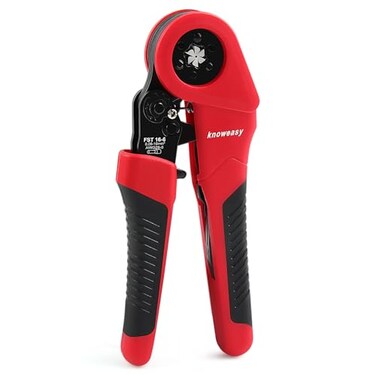 knoweasy Knoweasy 166 Ferrules Crimp Tool and Hexagonal Wire Ferrule Crimper Used for 285 AWG00816mm Cable End Sleeves Hexagonal Ferrule Crimper