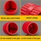 Ripeng 2 Pieces InnerOuter Reamer Pipe and Tube Deburring Reamer Tubing Chamfer Tool for PVC PPR Copper Brass Aluminum Pipes Red Black
