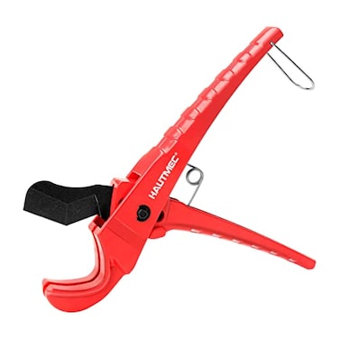 HAUTMEC Pvc Pipe Cutter Tool PEX Pipe Cutter Tubing Cutter for Cutting 36mm PVC CPVC PPR PEX Rubber Hose Cutter and Plumbing Plastic Cutter Ideal for Home Work Handymen and Plumbers HT0256TC