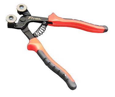 FITOOL Wheeled Glass Tile Nippers Stained Glass Mosaic Backsplash DIY Tile Working Tool with Two Tungstencarbide Scoring Wheels 78Inch Ceramic Tile Cutting Shapping Plier Tile Mosaic Nippers