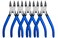 KAIHAOWIN Wire Cutters 5 Pack 65 inch Flush Cutters Diagonal Cutters Side Cutters Precision Ultra Sharp Spring Loaded Wire Snips Clippers Dikes Cutting Pliers Small for Crafting Jewelry MakingBlue