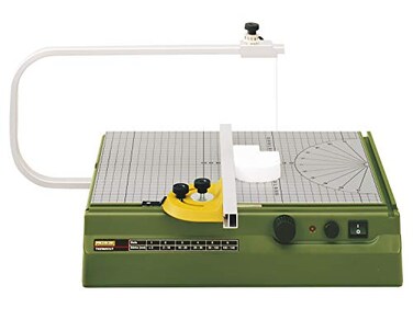 PROXXON Proxxon Thermocut 115E AutoCAD Hot Wire Foam Cutter with Large Table Precision Cutting Tool for Styrofoam Model Making Crafts 37080