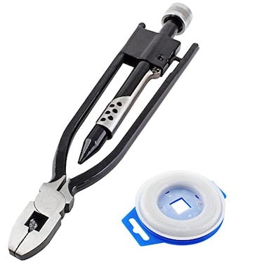 Bonsicoky 9 Inch Safety Wire Pliers with 50 FT Safety Wire Heavy Duty Wire Twisting Tool for Aircraft Machinery Vehicles