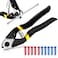 MEINV Cable Cutter Wire Rope Heavy Duty Stainless Steel Aircraft Up to 532 75inch Black Bicycle Brake Cutter Pliers with 10 Bike Brake Cable Cap End Tips for Deck Railing AluminumCopper Wire Fence