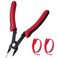 GOLD DEER 5 Inch Wire Cutters Flush Pliers with Supplementary Stripping Handy and Slim Diagonal Cutters 1020 AWG Wire Stripper Tool Side Cutting Pliers for Electronics Jewelry Crafts