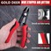 GOLD DEER 5 Inch Wire Cutters Flush Pliers with Supplementary Stripping Handy and Slim Diagonal Cutters 1020 AWG Wire Stripper Tool Side Cutting Pliers for Electronics Jewelry Crafts