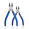 KAIHAOWIN Wire Cutters 5Inch and 6Inch Set Flush Cutters Ultra Sharp Spring Loaded Wire Snips Clippers Cutting Pliers for Crafting Jewelry Making2 PCS