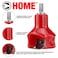 Lumberjack Tools Tenon Cutter for Log Furniture 1 Diameter Home Series Powder Coated Die Cast Aluminum Body 12 Shank Dual Blades Create a Radius Shoulder Profile DIY Made in USA