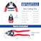 Muzata 2Pack Cable Cutter Wire Rope Heavy Duty Stainless Steel Aircraft Up to 532 for Deck Stair Railing Strong Thick Seal Metal Fence Bike Bicycle Brake Cutter CR12