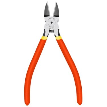 MONVICT Wire Cutters 6 inch Precision Flush Side Cutters with Longer Cutting Edge Ultra Sharp Powerful Heavy Duty Pliers Ideal for Cables Wires Zip Ties Electrical Any Clean Cut Needs