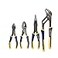 IRWIN VISEGRIP Pliers Set 4Piece 2078707 Blue