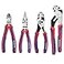WORKPRO 4Piece Pliers Set Premium CRV Construction Tool Set Including Long Nose Diagonal Cutting Groove Joint and Slip Joint Pliers Red