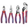 WORKPRO 4Piece Pliers Set Premium CRV Construction Tool Set Including Long Nose Diagonal Cutting Groove Joint and Slip Joint Pliers Red