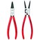 KNIPEX Knipex Tools 9K 00 80 18 US Circlip SnapRing Pliers Set 2 Piece