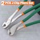 LEONTOOL 2 PCS JClip Pliers Set Heavy Duty Cage Building Pliers Wire Clip Plier with Comfortable Grip Ergonomical Straight Curved Nose JPlier for Building Rabbit Cages Coops and More