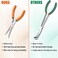 LEONTOOL 6Inch Hose Grip Plier Small Offset Spark Plug Boot Removal Pliers 15 Inch Diameter Long Reach Nose Ring Pliers for Spark Plug Boots and Removing Small Hoses