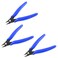 Bivethoi 3pcs Micro Wire Cutters Flush Cut Snips Small Diagonal Cutters 3D Printer Filament Pliers Tool Mini Tiny Nippers Zip Tie Cutters for Jewelry Making Model 5 Inch Navy Blue