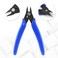 Bivethoi 3pcs Micro Wire Cutters Flush Cut Snips Small Diagonal Cutters 3D Printer Filament Pliers Tool Mini Tiny Nippers Zip Tie Cutters for Jewelry Making Model 5 Inch Navy Blue