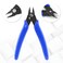 Bivethoi 3pcs Micro Wire Cutters Flush Cut Snips Small Diagonal Cutters 3D Printer Filament Pliers Tool Mini Tiny Nippers Zip Tie Cutters for Jewelry Making Model 5 Inch Navy Blue