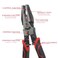 CINLIN Multipurpose Linesman Pliers85inmultifunction Combination Pliers with Wire StripperCrimperCutter Function Heavy Duty SideCutting for Crimping Stripping Shearing Screwing6in1