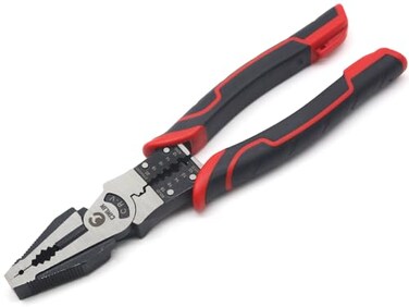 CINLIN Multipurpose Linesman Pliers85inmultifunction Combination Pliers with Wire StripperCrimperCutter Function Heavy Duty SideCutting for Crimping Stripping Shearing Screwing6in1