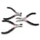 Rowiz 3Pcs Mini Pliers Set5 Inch Bent Nose Pliers 45 Inch End Cutting Nipper 5 Inch Diagonal Pliers DIY Jewelry Tool Sets Black