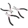 Rowiz 3Pcs Mini Pliers Set5 Inch Bent Nose Pliers 45 Inch End Cutting Nipper 5 Inch Diagonal Pliers DIY Jewelry Tool Sets Black