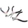 Rowiz 3Pcs Mini Pliers Set5 Inch Bent Nose Pliers 45 Inch End Cutting Nipper 5 Inch Diagonal Pliers DIY Jewelry Tool Sets Black