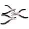 Rowiz 3Pcs Mini Pliers Set5 Inch Bent Nose Pliers 45 Inch End Cutting Nipper 5 Inch Diagonal Pliers DIY Jewelry Tool Sets Black
