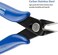 YEGEOOE Flush Wire Cutter 5PACK Blue Diagonal Cutting Pliers Side Cutter Nippers Micro Wire Cutter Wire Clippers Wire Snips 5inch size