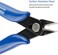 YEGEOOE Flush Wire Cutter 5PACK Blue Diagonal Cutting Pliers Side Cutter Nippers Micro Wire Cutter Wire Clippers Wire Snips 5inch size